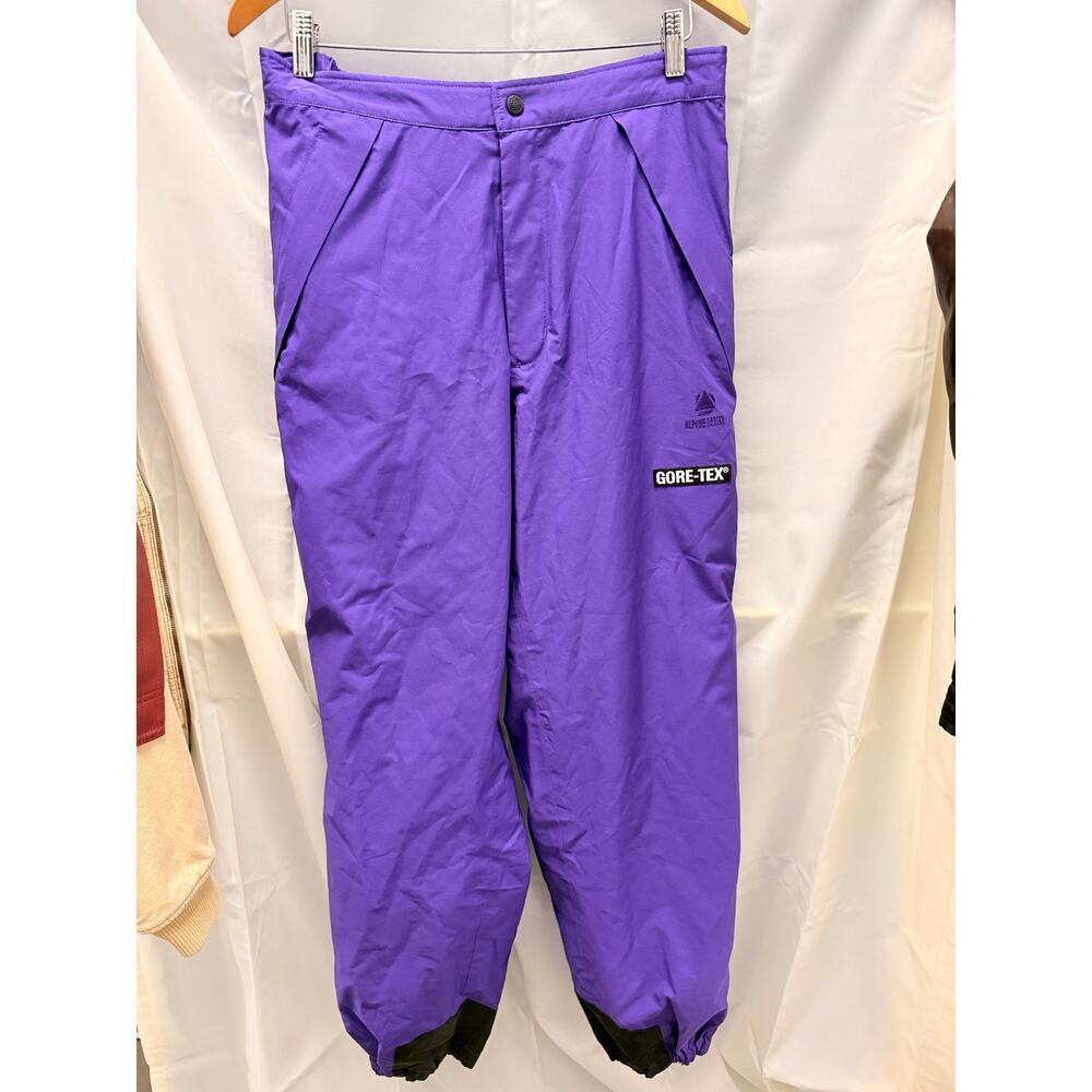 Vintage‎ Alpine Design Gore-Tex Purple Pants Trouser Large Ski Winter